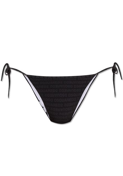 Costume Dsquared2  Swimwear donna D6B085030010  nero bianco monogramma DSQUARED2 SWIMWEAR | Costumi | D6B085030010
